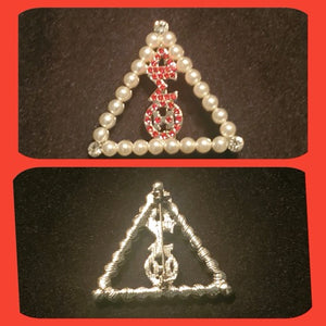 Delta Pyramid Brooch