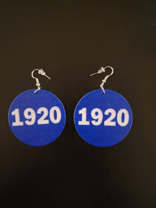 Zeta 1920 Round Wooden Earrings