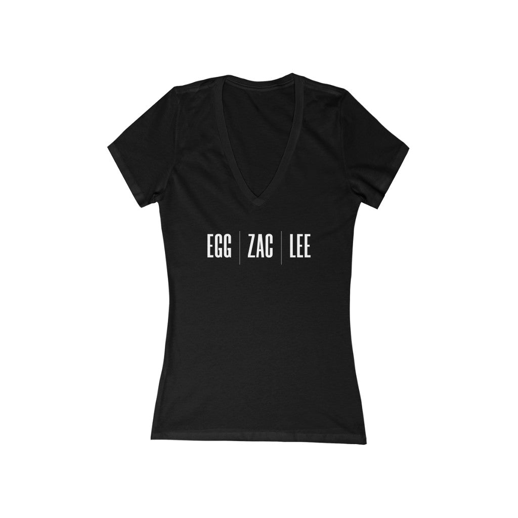 Egg Zac Lee V-Neck Tee (White Wording)