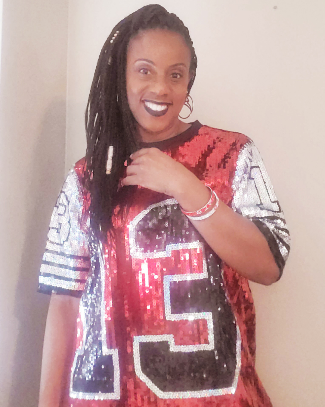 Delta Sequin Jersey Dress Finer DivaZ