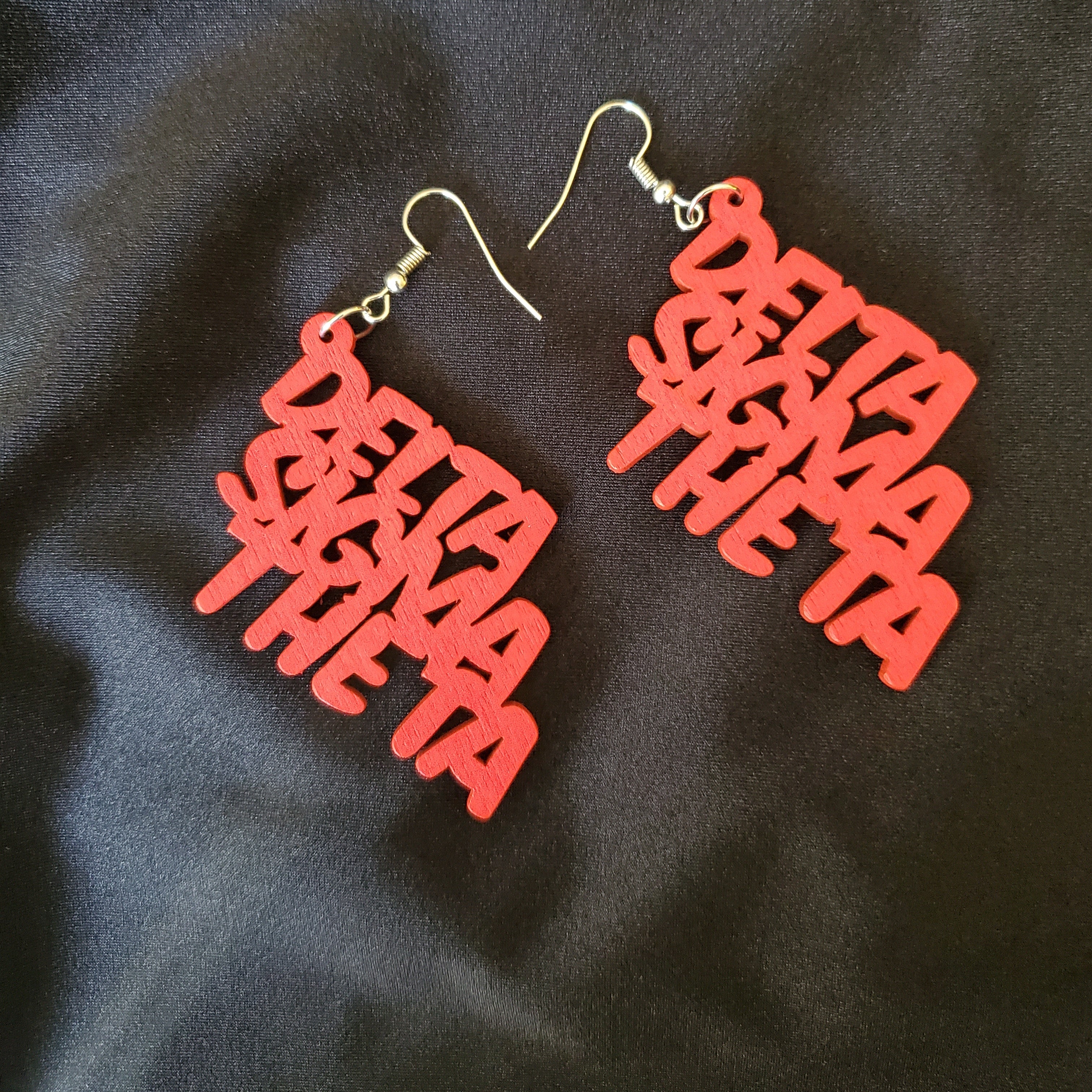 Delta Sigma Theta Wooden Earrings